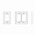 Leviton WALLPLATES WP MOS DG WH 41290-DMW